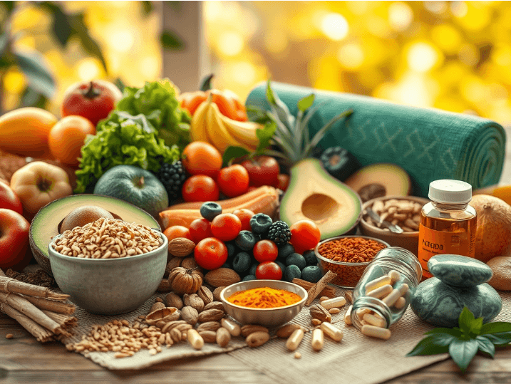 Visual representation of Ulcerative Colitis Treatment emphasizing holistic care and diet