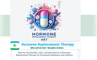 Hormone Replacement Therapy :Who will do this ? Benefits & Risks Illustration of Hormone Replacement Therapy with gradient pill and healthy cells